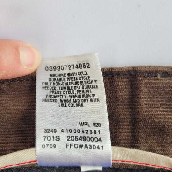 Levi's 549 Brown Straight Jeans Classic Style - Picture 10 of 13